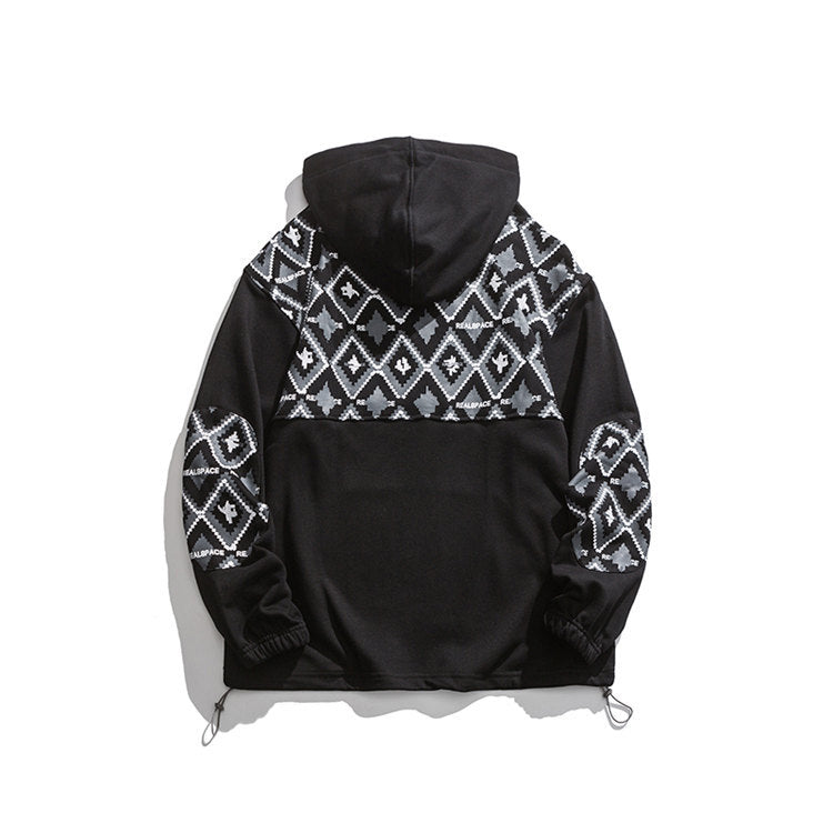 Men's Graphic Hoodies Men's Autumn Loose Trendy Hooded Jacket