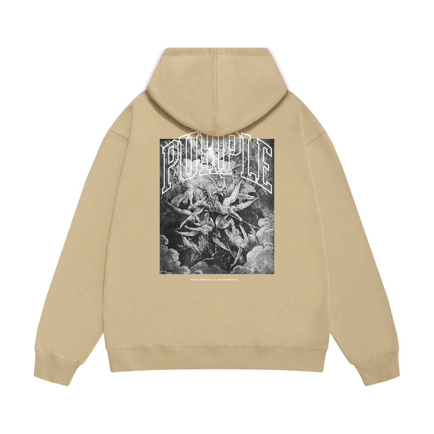 Purple Brand Hoodie Fashion Loose Hooded Sweater