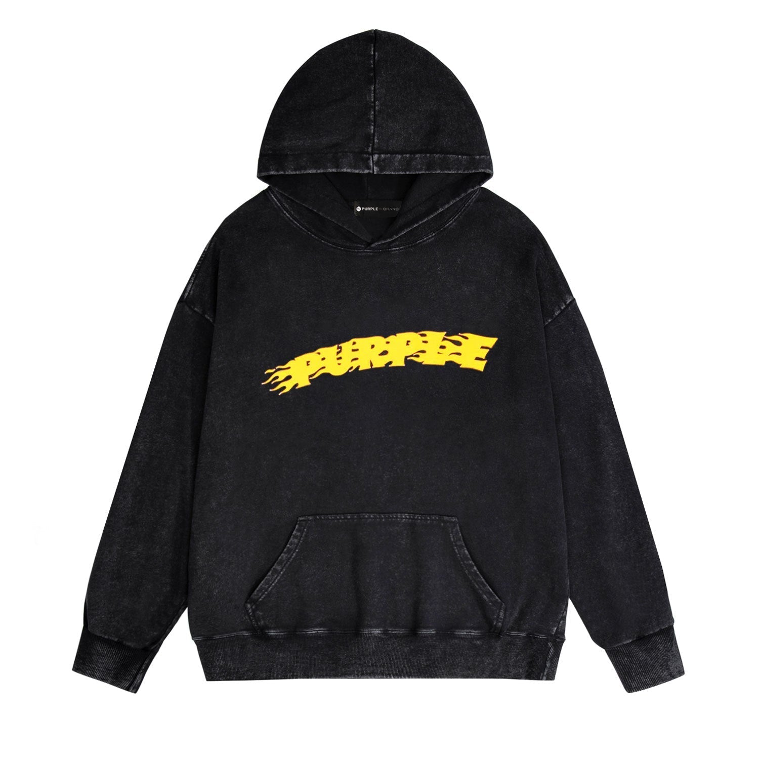 Purple Brand Distressed Hoodie Fashion Old Loose Hooded Sweater