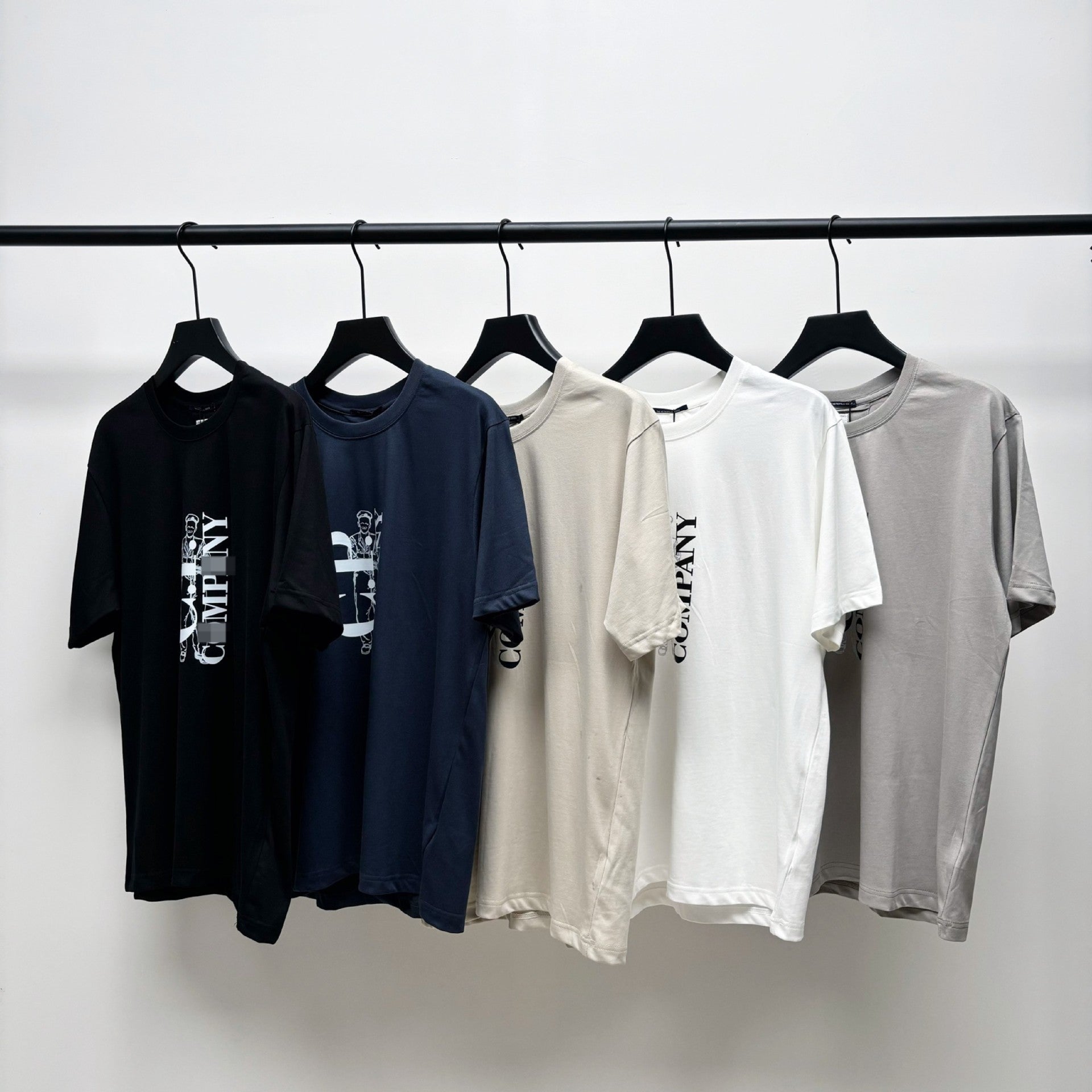 Cp Company T Shirts Summer Crew Neck Loose Short Sleeves