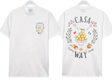 Casablanca T Shirts Rainbow Gate Alphabet