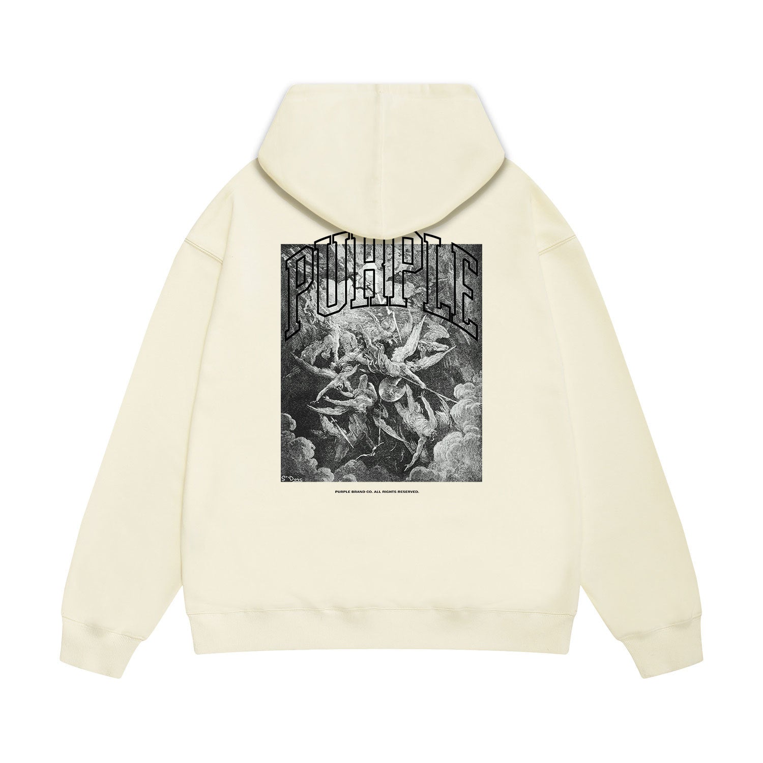 Purple Brand Hoodie Fashion Loose Hooded Sweater