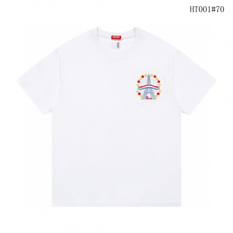 KENZO T Shirt Summer Tiger Head Casual