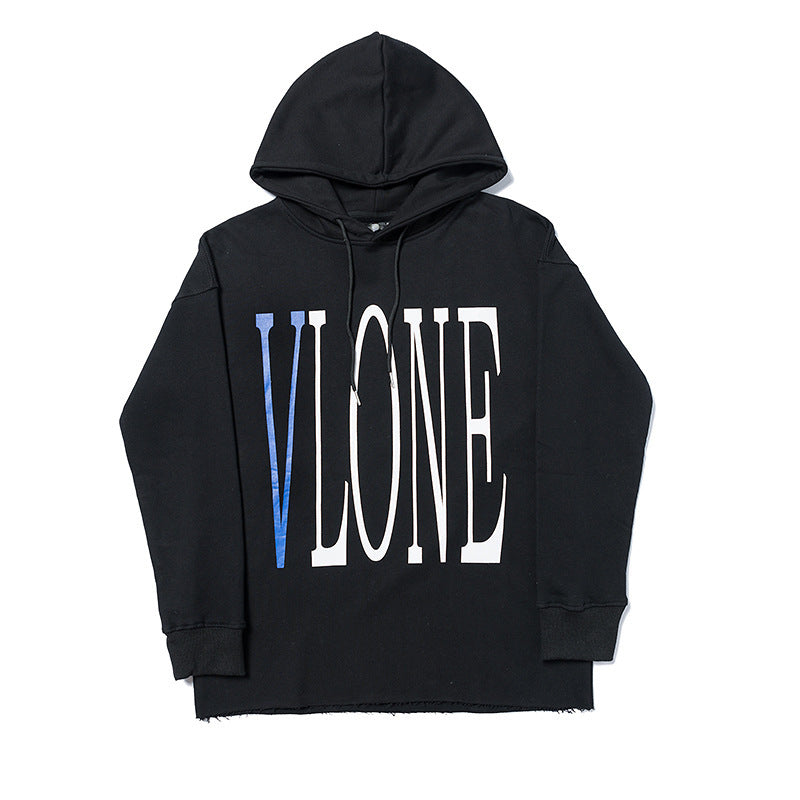Vlone Hoodie Men'S And Women'S Casual Thick Hooded Sweater