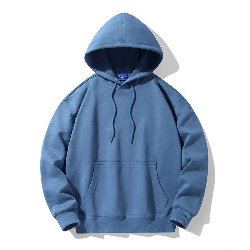 Men Hoodie Solid Color Hoodie Casual Loose plus Size