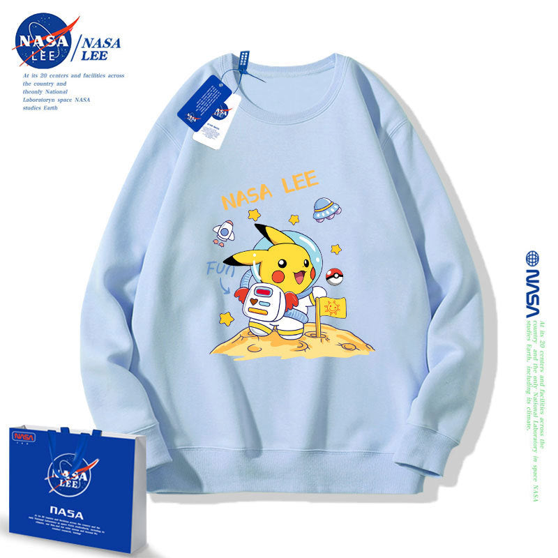Nasa Children Hoodie Nasa Sweater Children'S Autumn Loose Round Neck