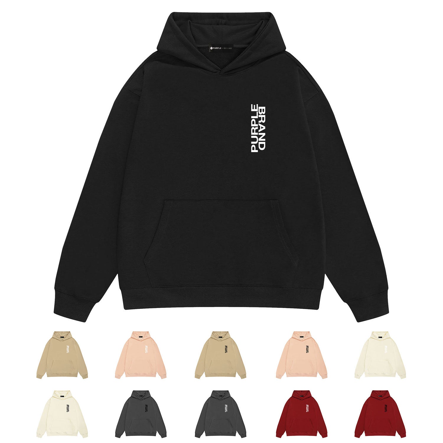 Purple Brand Hoodie Fashion Loose Hooded Sweater