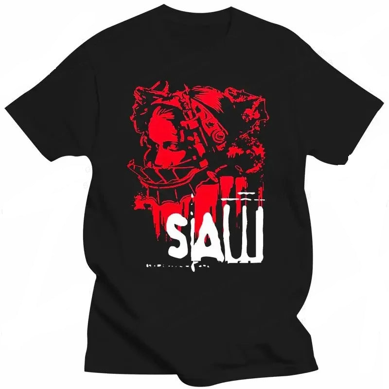 Movie SAW Horror Head Torture T Shirt Men Women Fashion