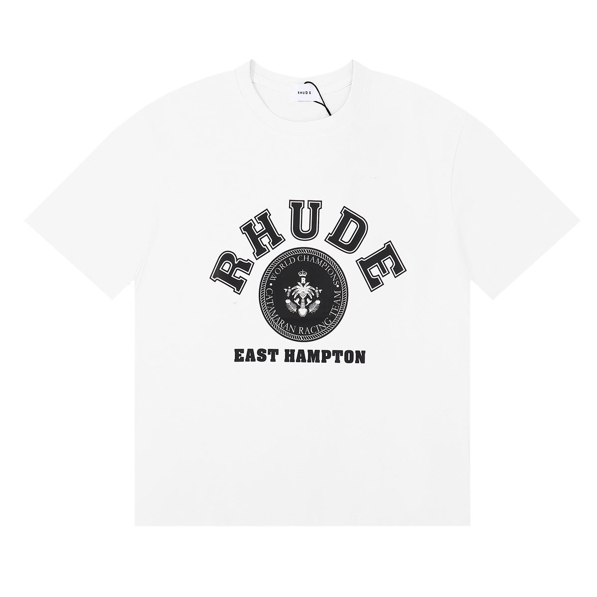 Rhude T Shirt Micro Label Letter Pattern Printed Short Sleeve T-Shirt