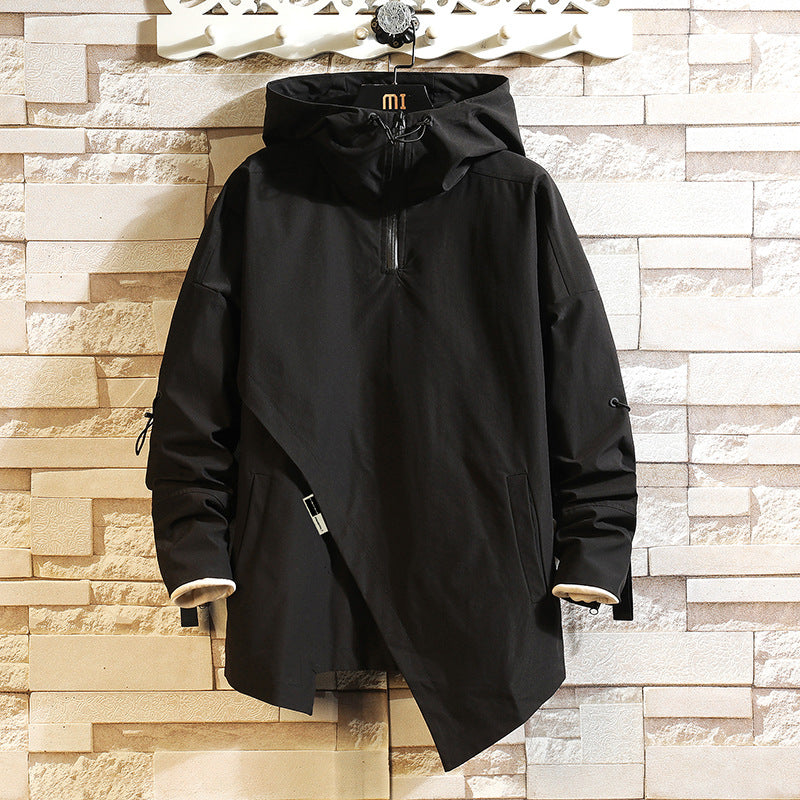 MEN'S Hoodie Turtleneck Jacket Irregular