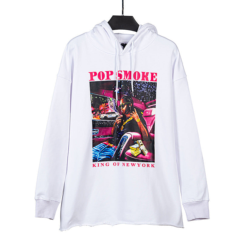 Pop Smoke Hoodies Rapper Digital Direct Injection Printing