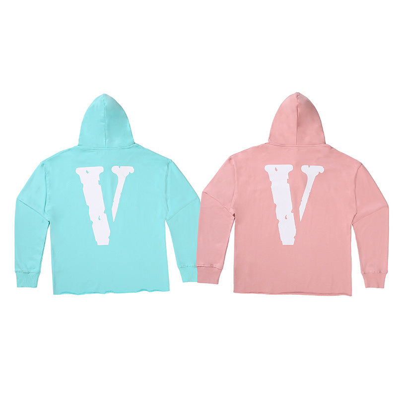 Vlone Hoodie Printed Hoodie Loose Pullover Hoodie For Men And Women