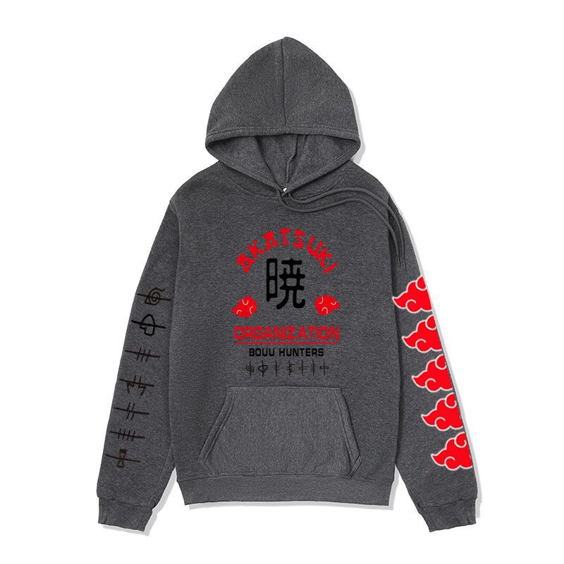 Anime Hoddies Fire Shadow Tissue Printed Hoodie