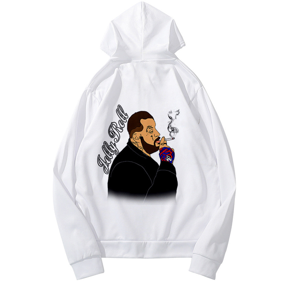 Jelly Roll Hoodie 3d Printed Zipper Hooded Men'S Women'S Pullover