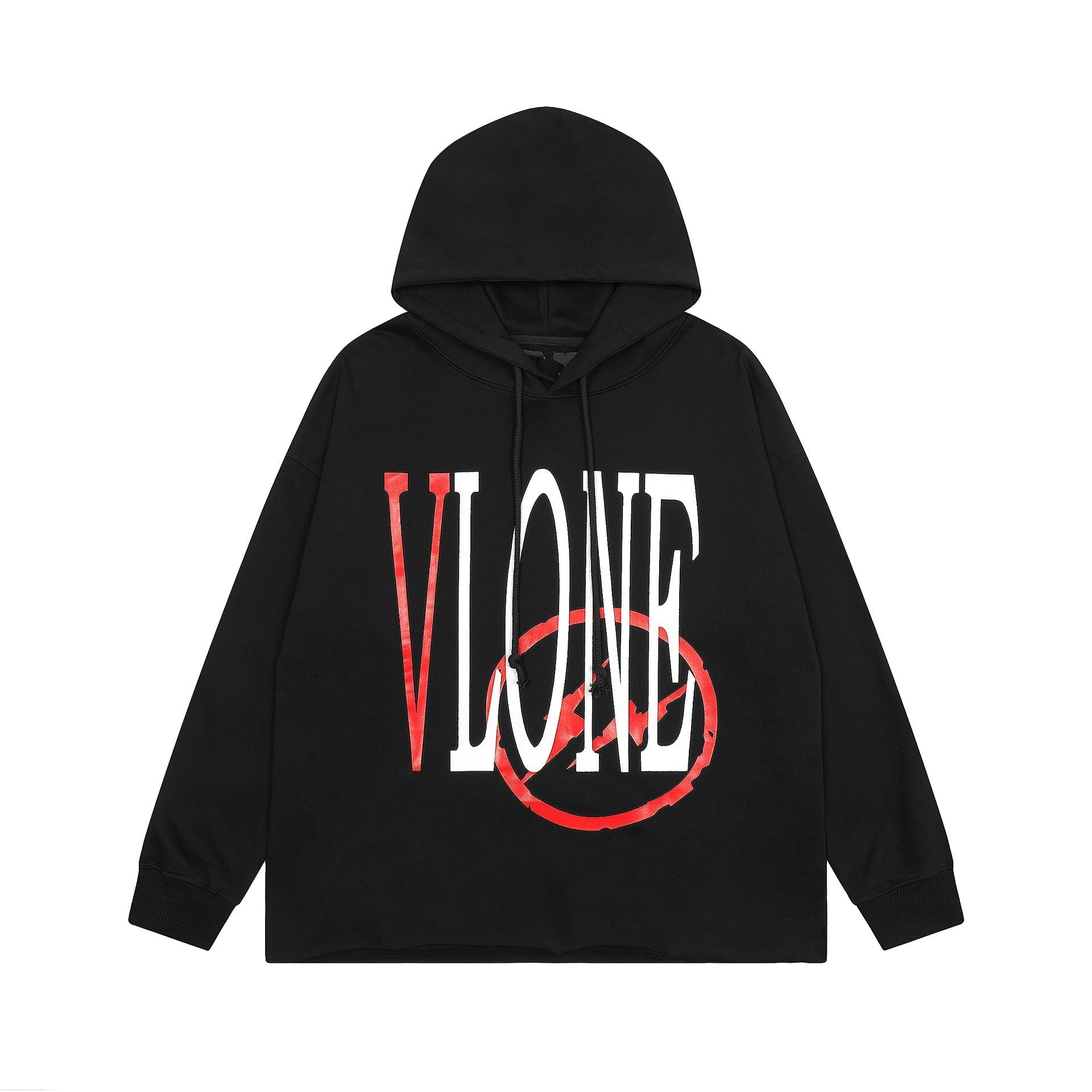 Vlone Hoodie Autumn and Winter Lightning Big V Letter