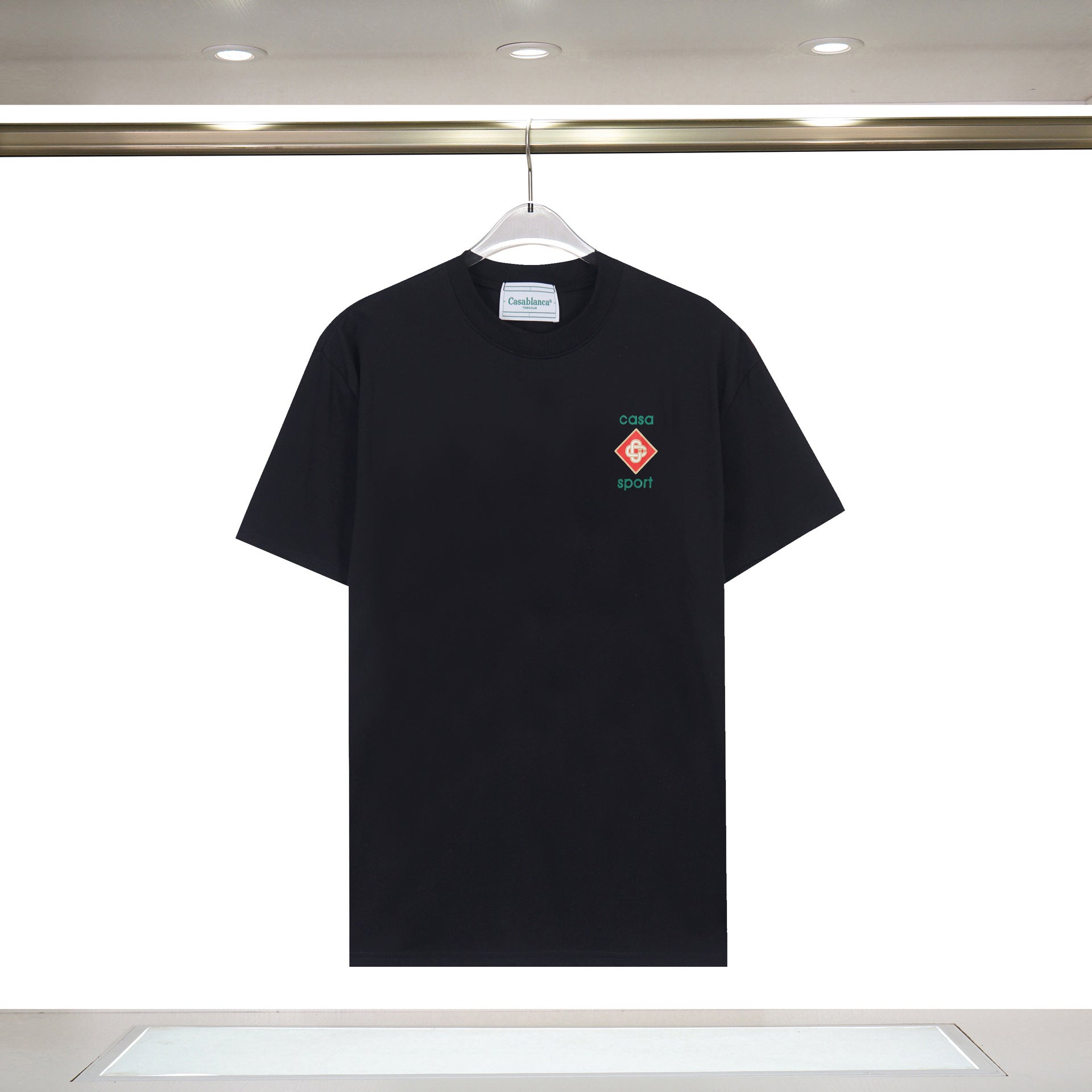 Casablanca T Shirts Summer Simple Print Loose Short Sleeves