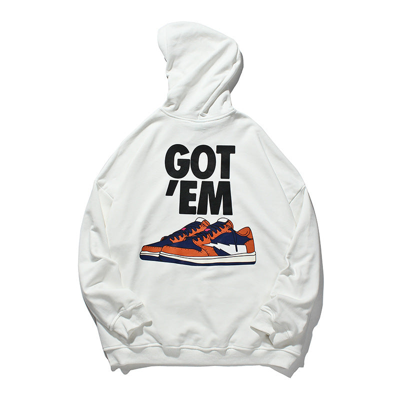 Men's Graphic Hoodies Men's Autumn Printing Hooded Long Sleeve Top Men's