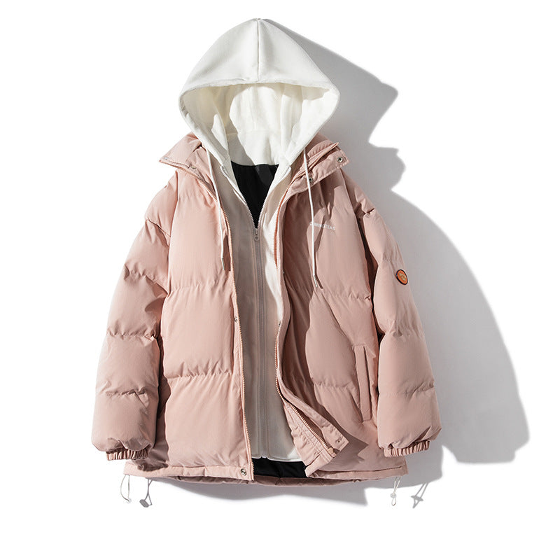 MEN'S Hoodie Thickened Fake Two Pieces Hooded Casual Loose