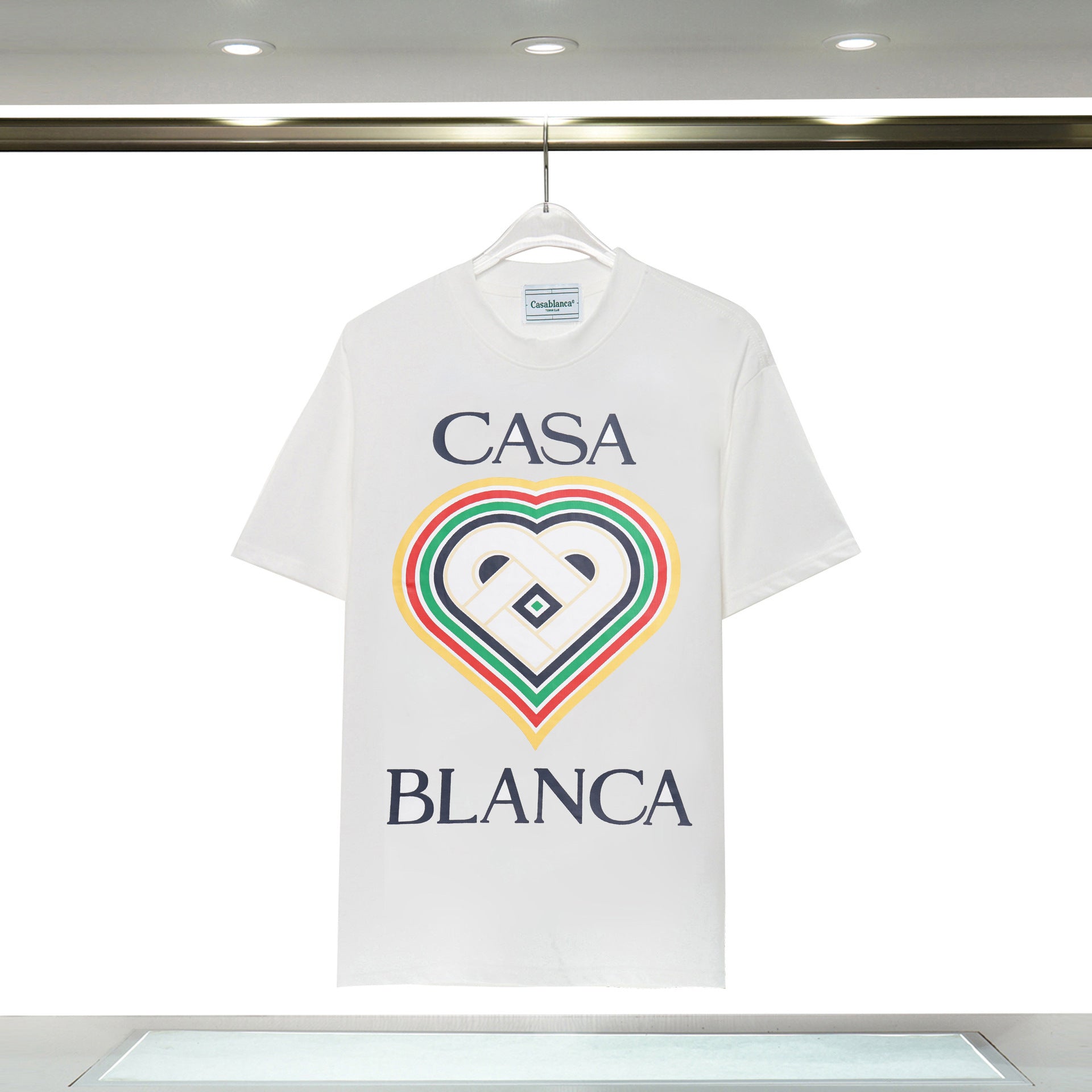 Casablanca T Shirts Rainbow Gate Alphabet