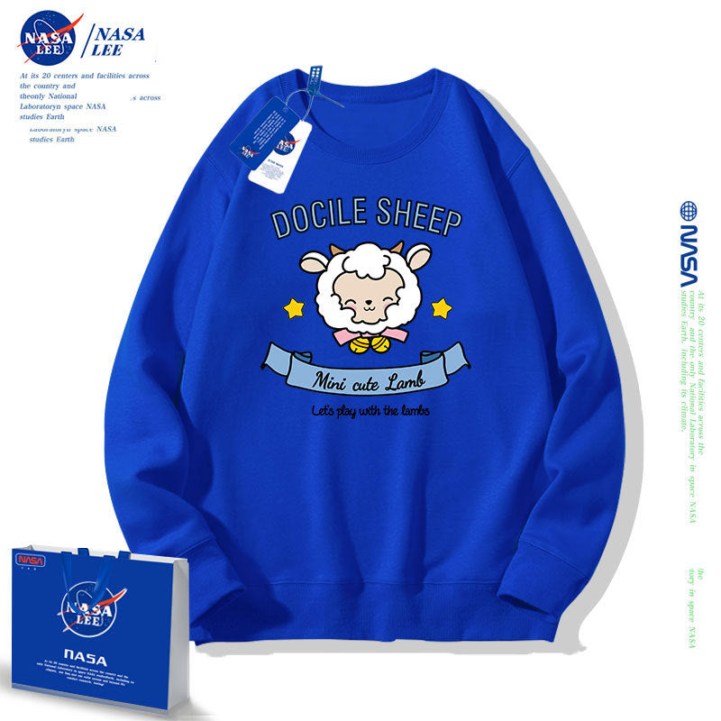 Nasa Children Hoodie Nasa Joint Name Children'S Round Neck Sweater Spring And Autumn Loose