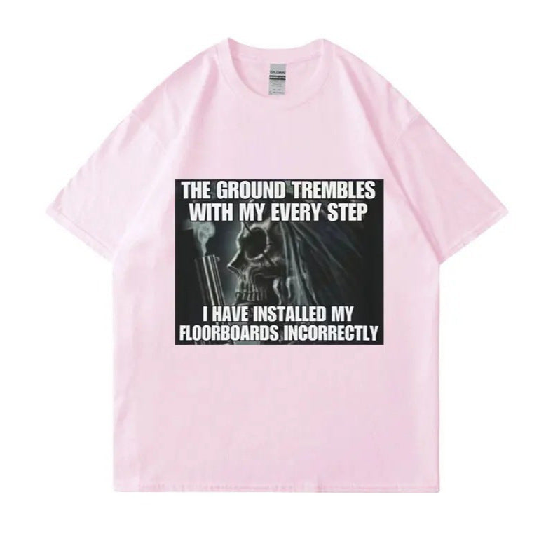 Hard Evil Skeleton Meme T Shirt The Ground mbles with