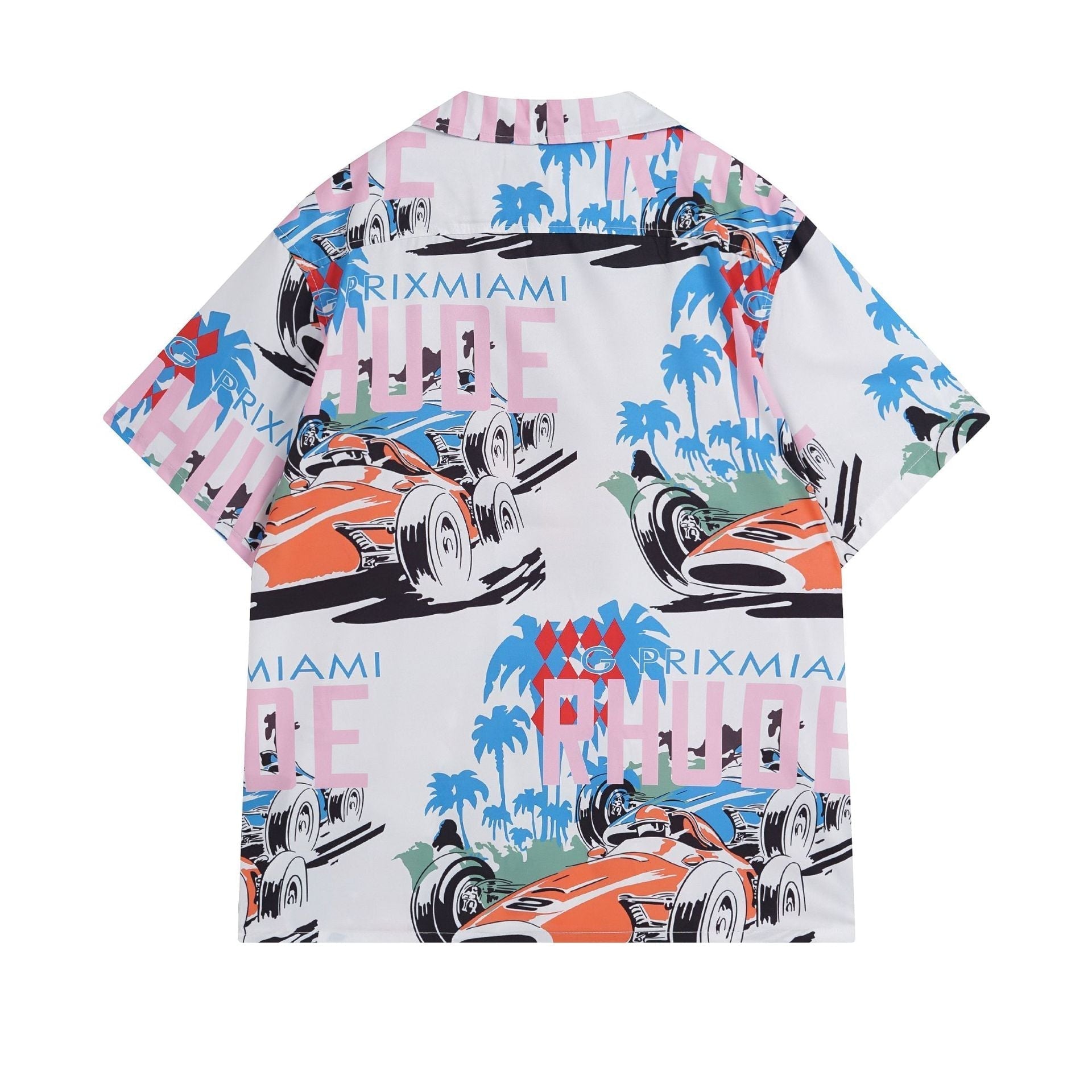 Rhude T Shirt Racing Letter Logo Casual Short Sleeve Shirt, Shorts