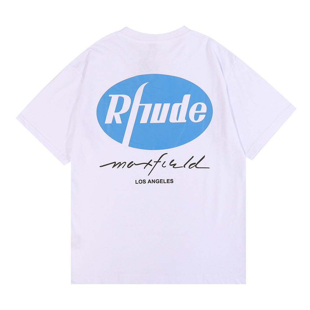 Rhude T Shirt Micro Eagle Letter Print Short Sleeve T-Shirt