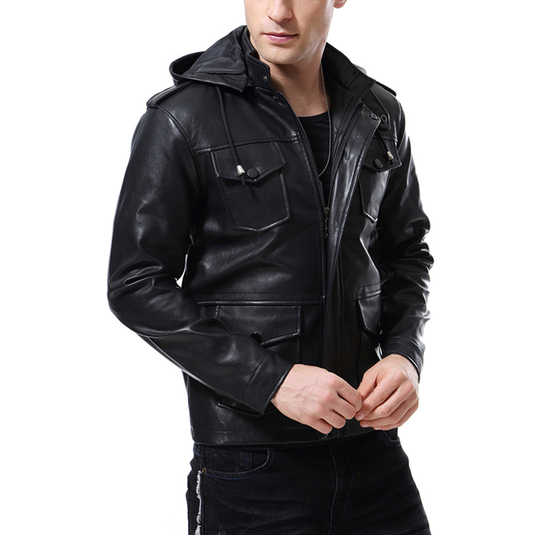 MEN'S Hoodie Detachable Hat Coat