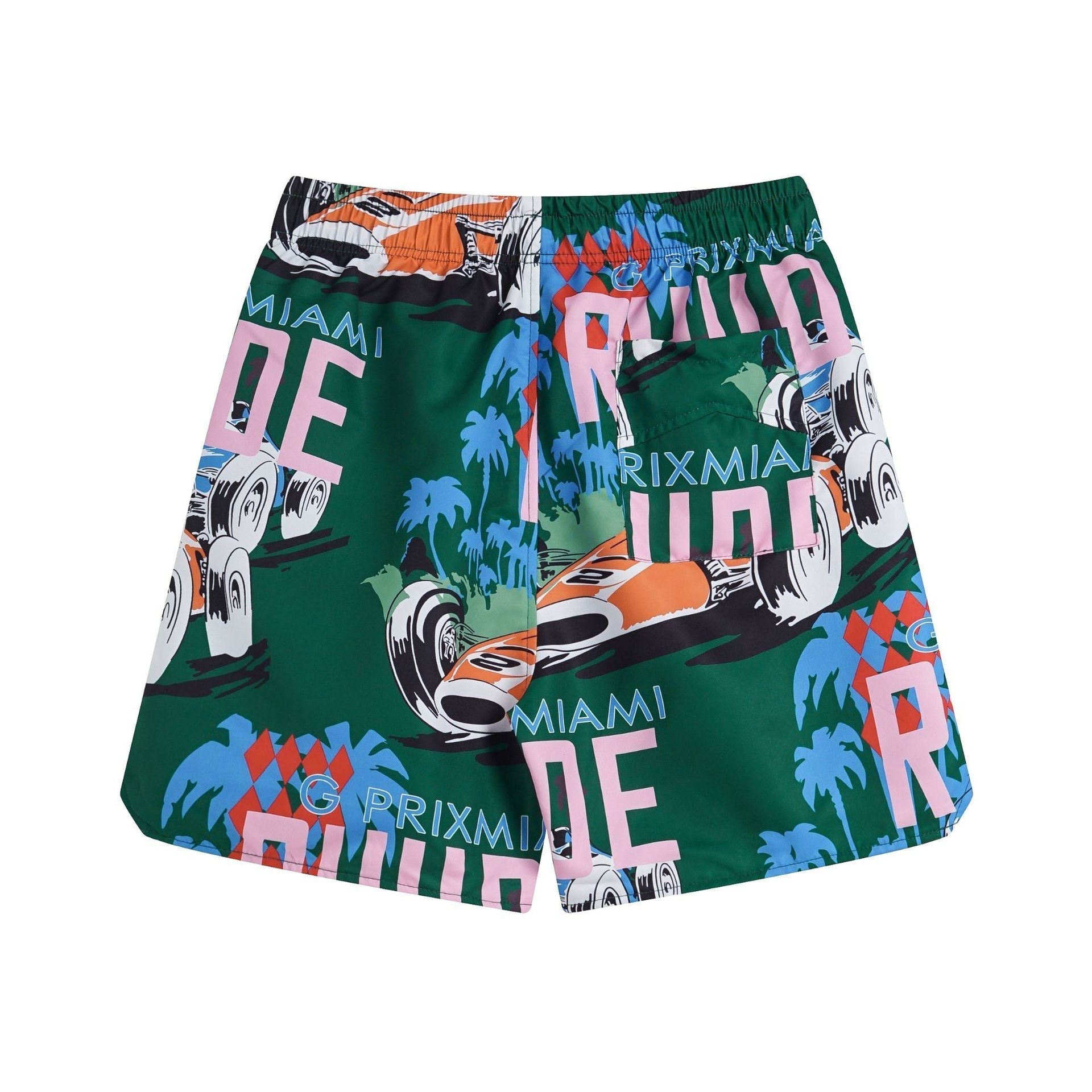 Rhude T Shirt Racing Letter Logo Casual Short Sleeve Shirt, Shorts