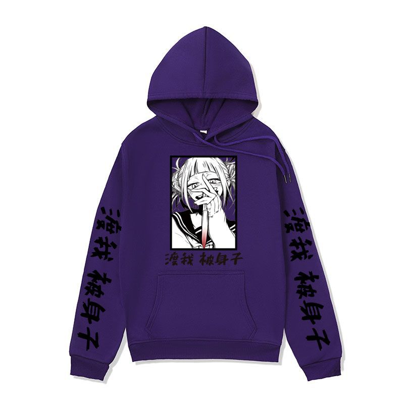 Anime Hoddies My Hero Academia Series Sweater Men Fleece-Lined Hoodie