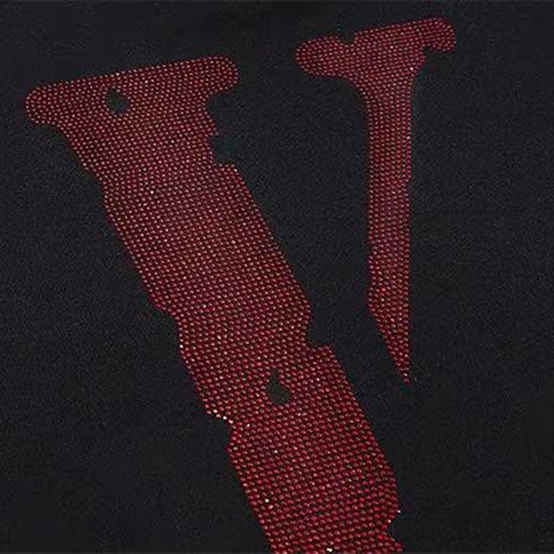 Vlone Hoodie Hoodie Hip Hop Back Red Big V Hoodie