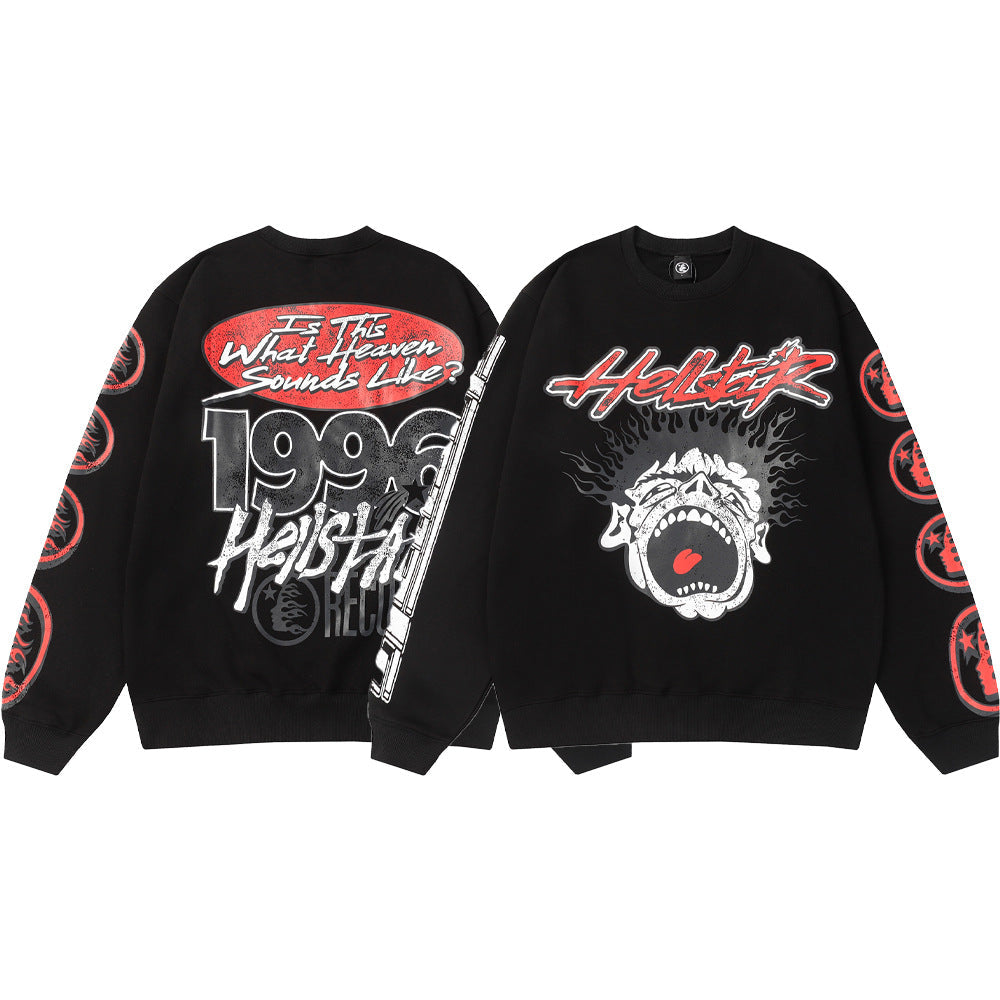 Hellstar Hoodie Letter Print Men's and Women's Casual Sweater