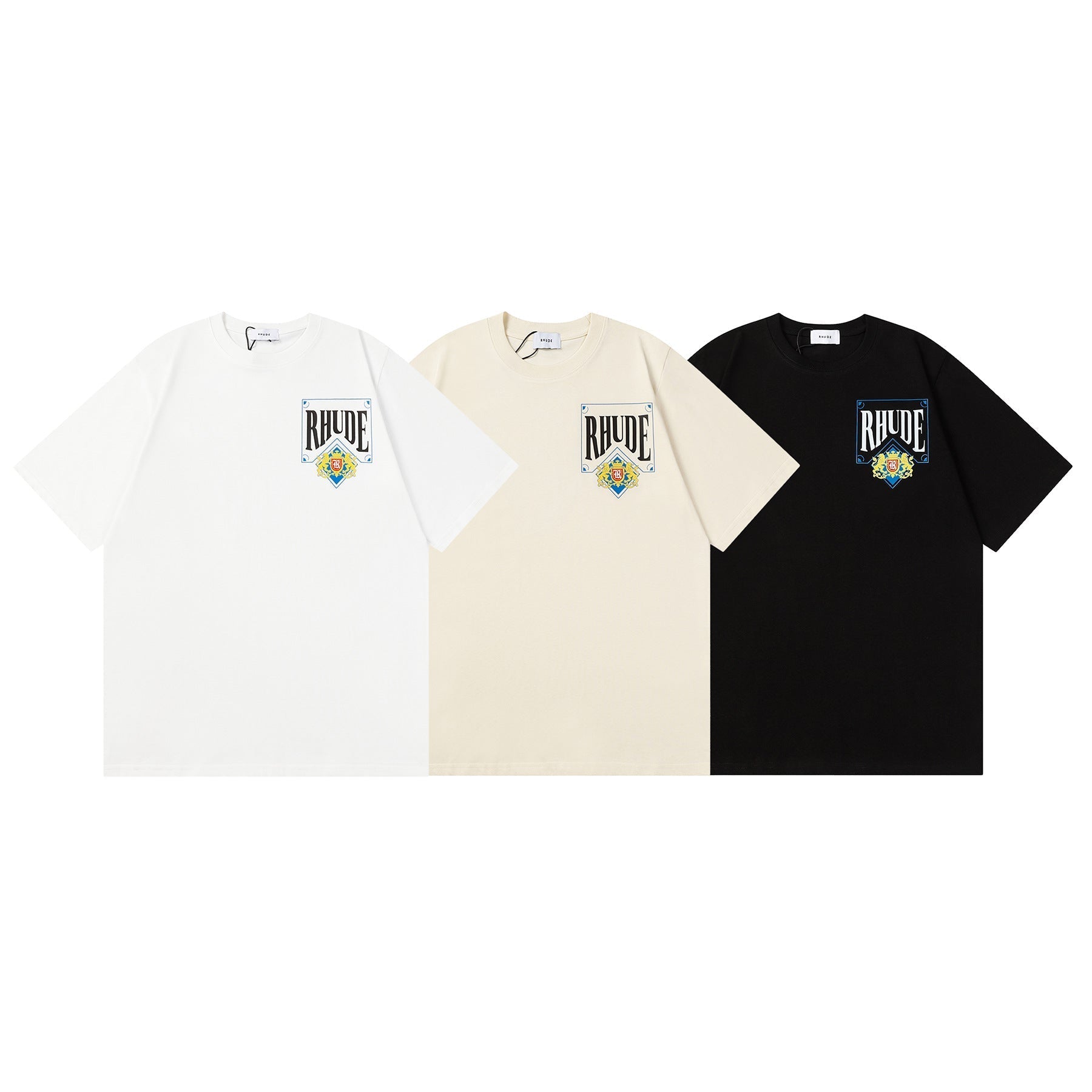 Rhude T Shirt Micro Standard Poker Printed Short Sleeve T-Shirt