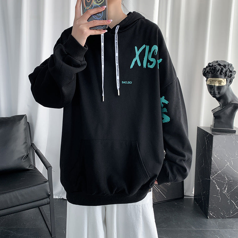 Men's Hoodie Letter Print Loose