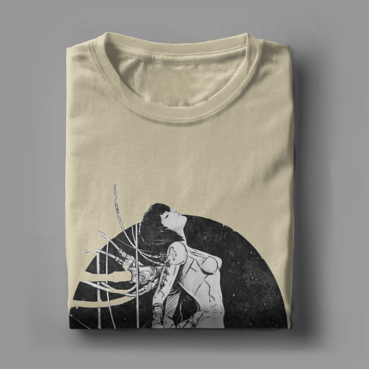 Ghost In The Shell T Shirts Men  Cotton Vintage T-Shirts
