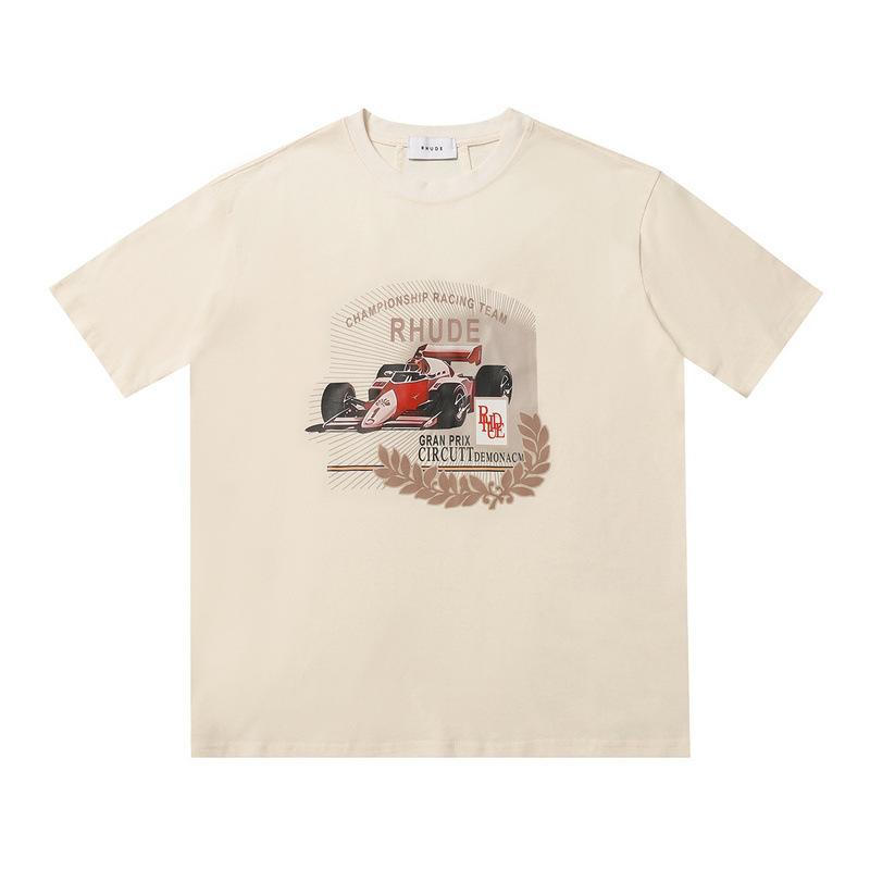 Rhude T Shirt Geometric Print Short Sleeve T-Shirt