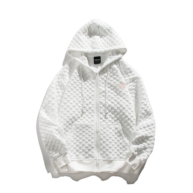 Mens Graphic Hoodies Men's Autumn Clothing Hooded Cardigan Sweater Boys Loose Street Casual