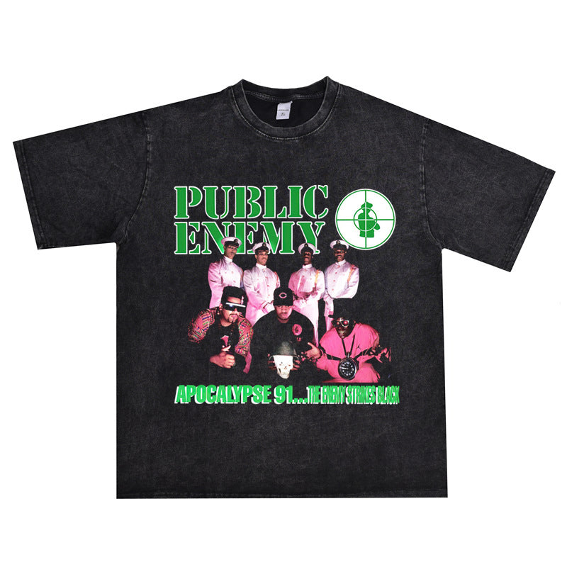Public Enemy T Shirts Band Washed and Old