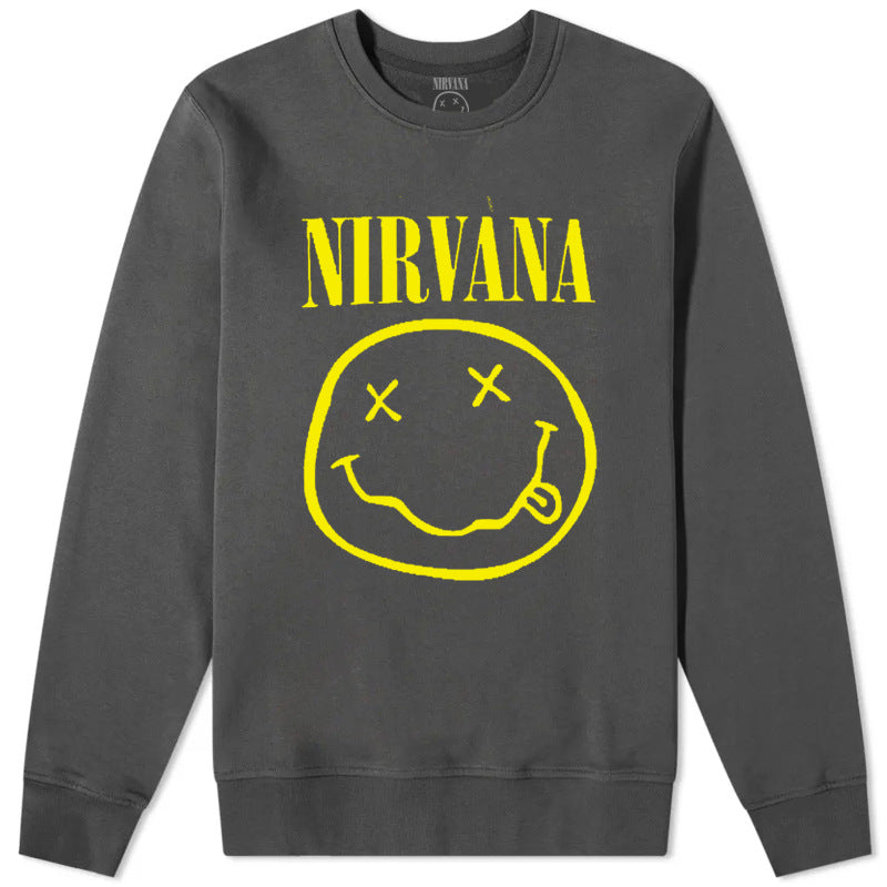 Nirvana Hoodie Rock Sweatshirt Kurt Donald Cobain Punk Loose