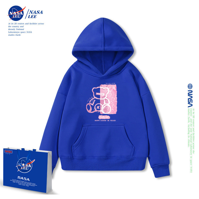 NASA Children Hoodie NASA Joint Hooded Sweater Women's Thickened