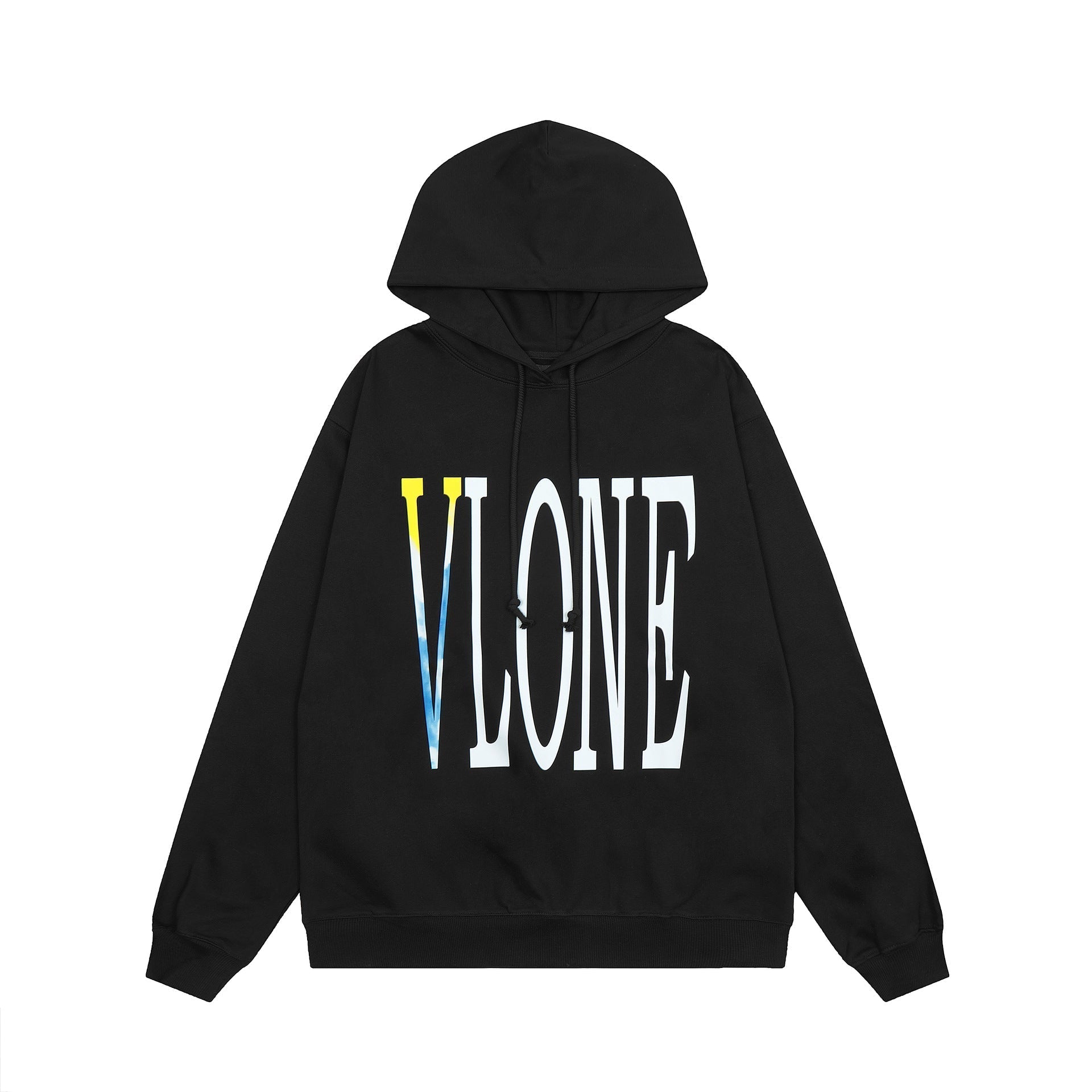 Vlone Hoodie autumn and winter gradual change big V letter sleeve