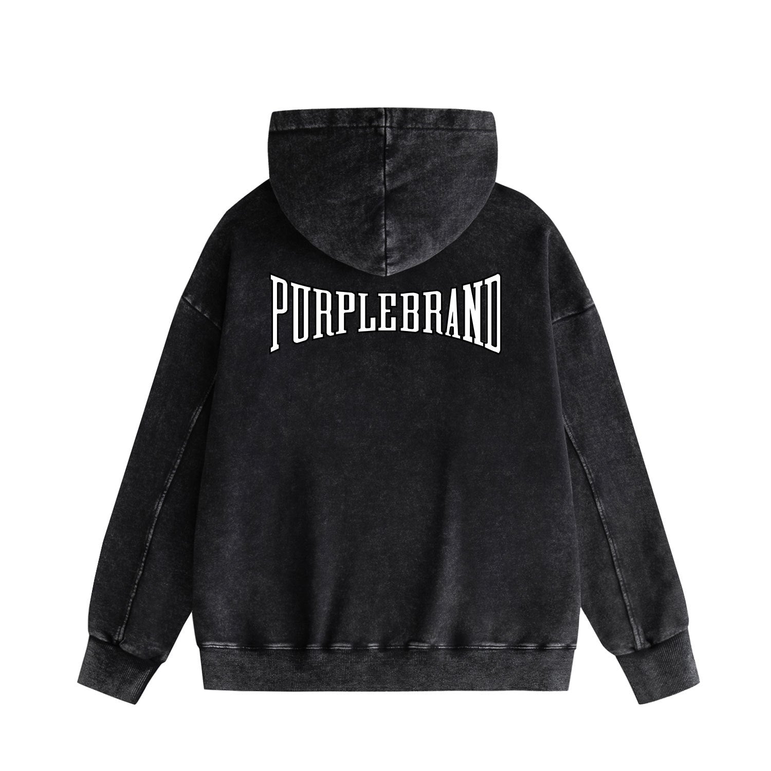 Purple Brand Distressed Hoodie Fashion Old Loose Hooded Sweater