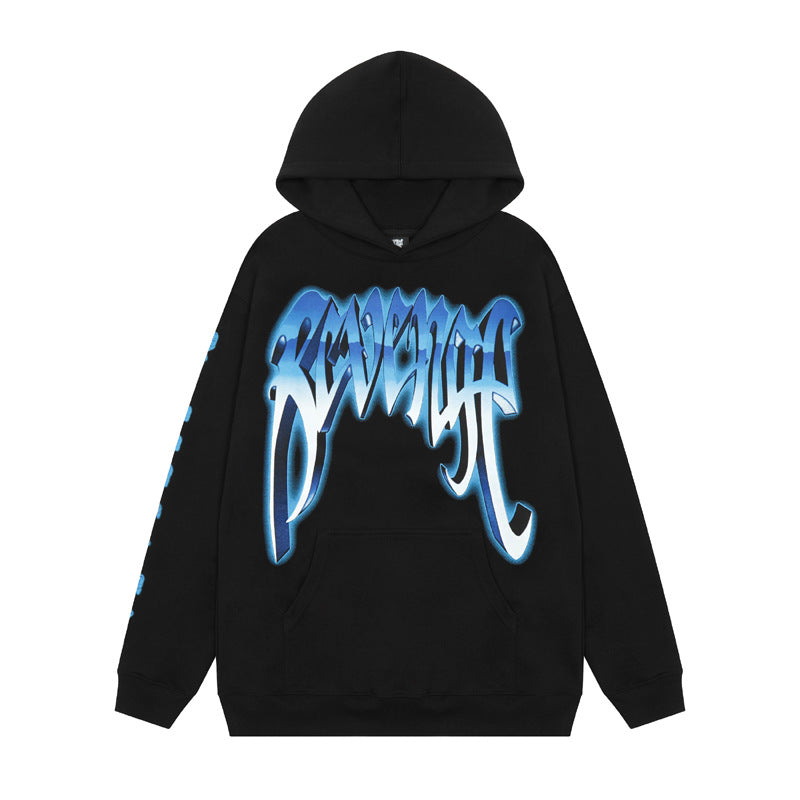 Kanye West Sunday Service Hoodie Autumn And Winter Skull Color Printing Hooded Sweater Loose
