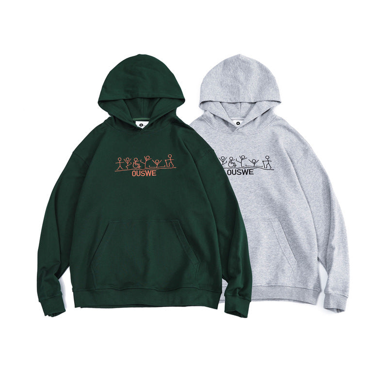 Men's Graphic Hoodies Men's Autumn Sweater Loose Top Men