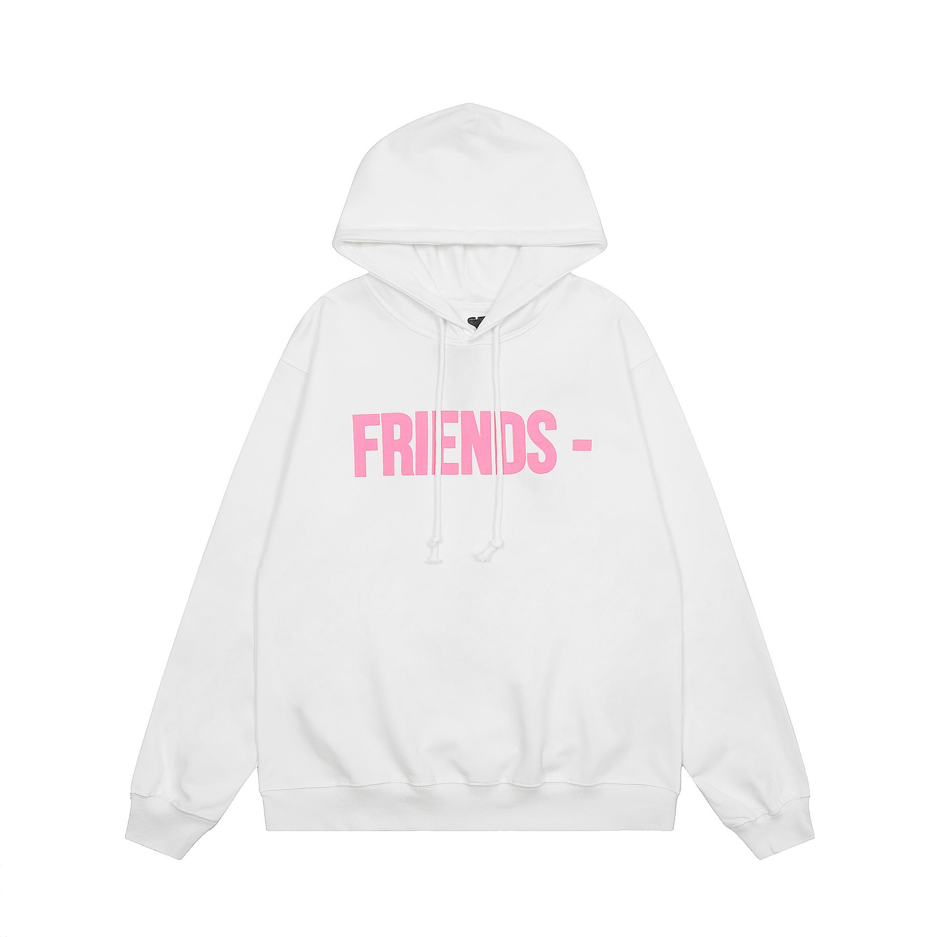 Vlone Hoodie autumn and winter pink big V letter pullover