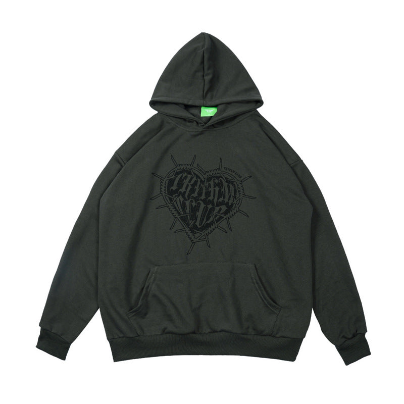 Man Fall Outfits Fall Winter Men's Sweater Printed Couple Hoodies Casual Hooded Sweater