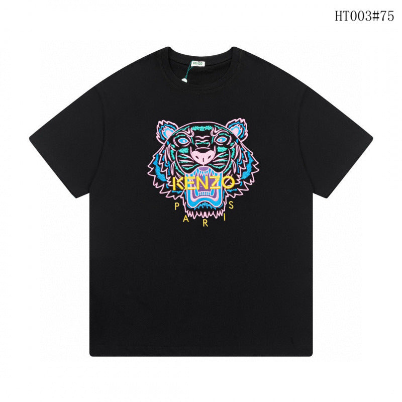 KENZO T Shirt Summer Tiger Head Casual