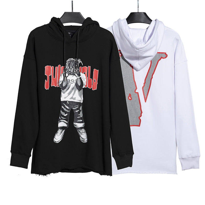 Vlone Hoodie Fall Men'S Women'S Pullover Reflective Large V Hoodie
