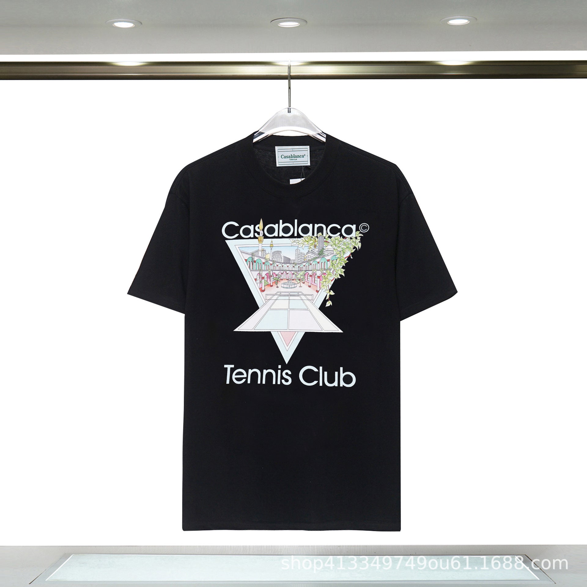 Casablanca T Shirts Unisex Fashion Loose Tee