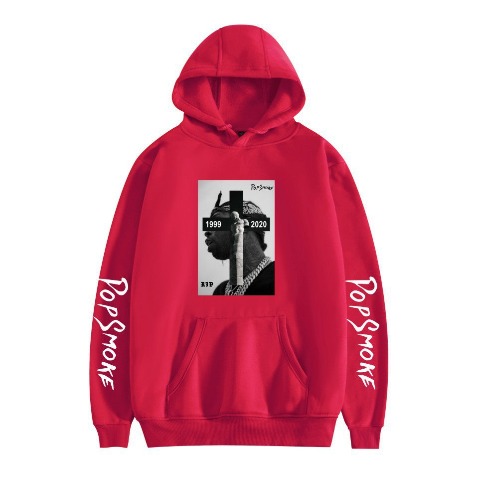 Pop Smoke Hoodies Rapper Print Loose
